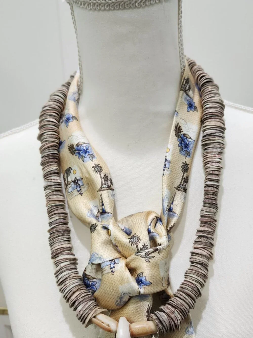 Neckwear and Tropical Shell Necklace, Reimagined for Today’s Trendy Look